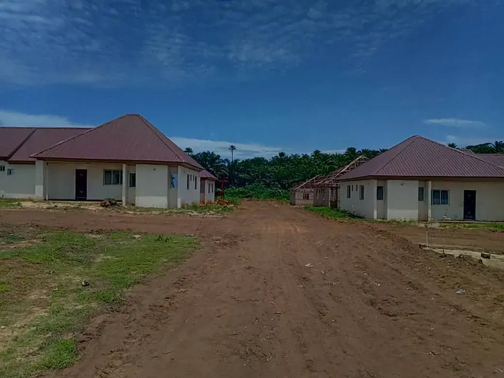 Access road at Kabom Premium Estate, Anyanganse