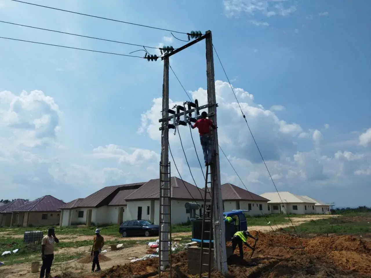 Electrical installation at Kabom Premium Estate