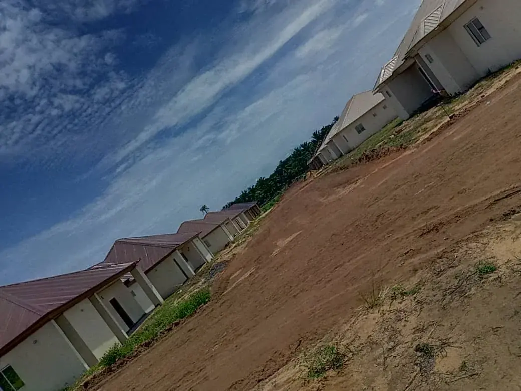 Rows of completed homes at Kabom Premium Estate