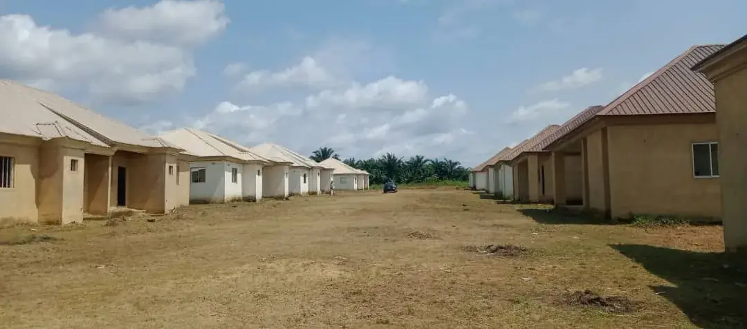 Rows of housing units at Kabom Premium Estate